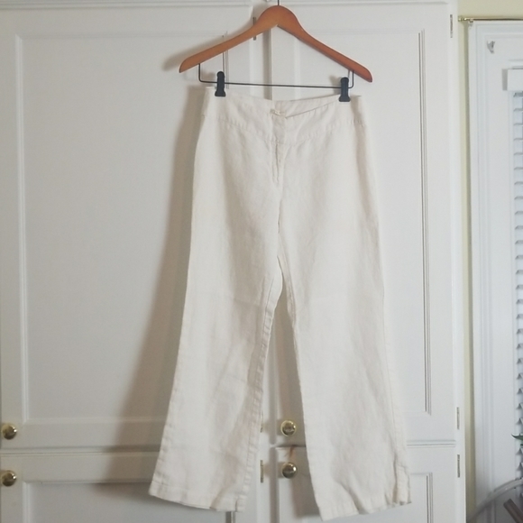Breezy wide leg linen pants - Picture 1 of 4